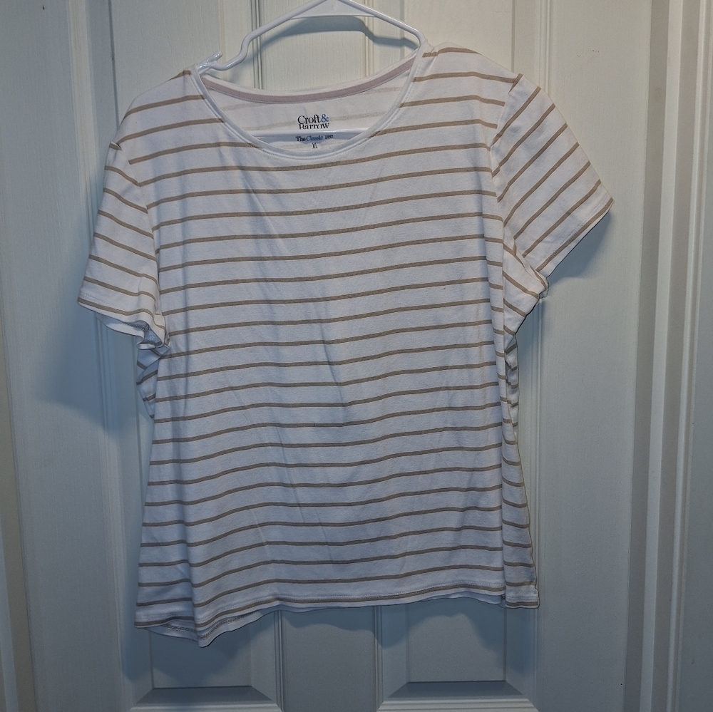 Croft & Barrow Casual Striped T-Shirt